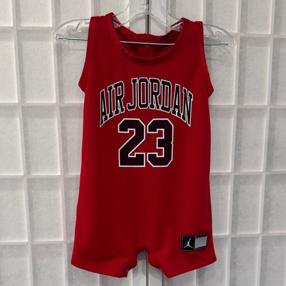 Red Air Jordan 23 Baby Romper Jump man Size 12M
